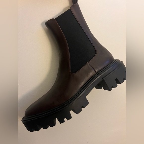 Zara Chocolate Brown Chelsea Boots - Picture 10 of 11